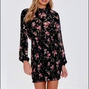 Floral print mini dress forever 21 small